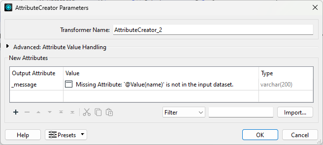 AttributeCreator_2 parameters